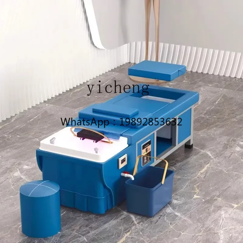 head treatment bed free of up and down water storage shampoo bed water circulation fumigation beauty salon special integrated