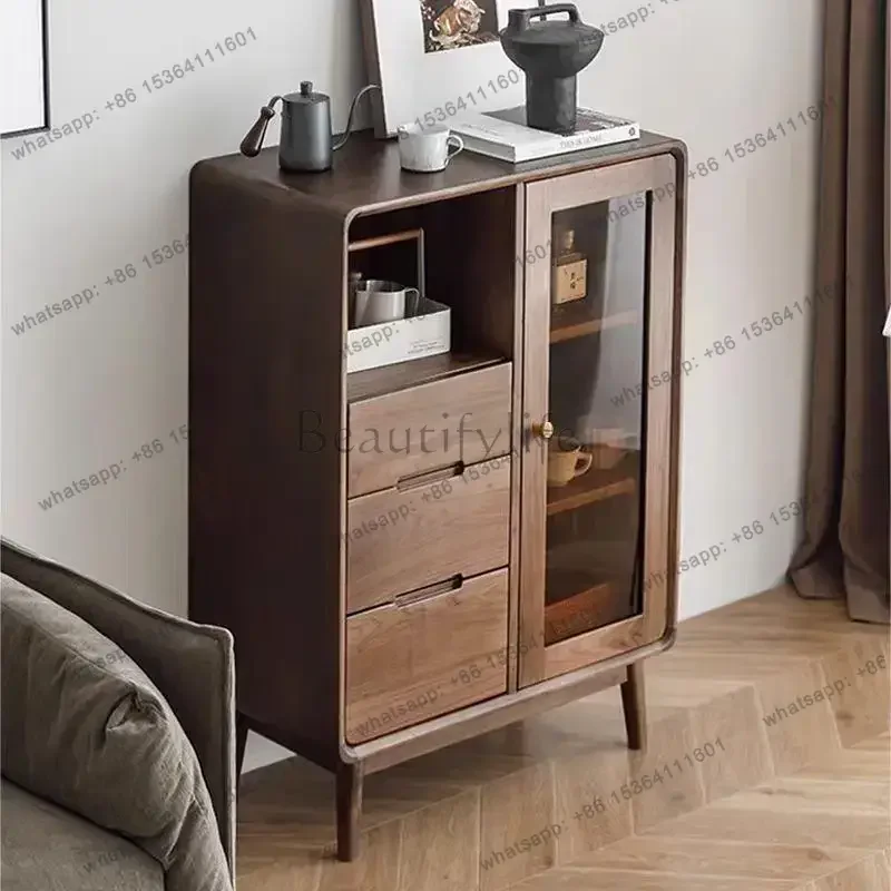 LSNatural Art Living Room Cabinets Cozy Rustic China Saving Living Room Cabinets Wood Corner Vetrina Esposizione Furniture Home