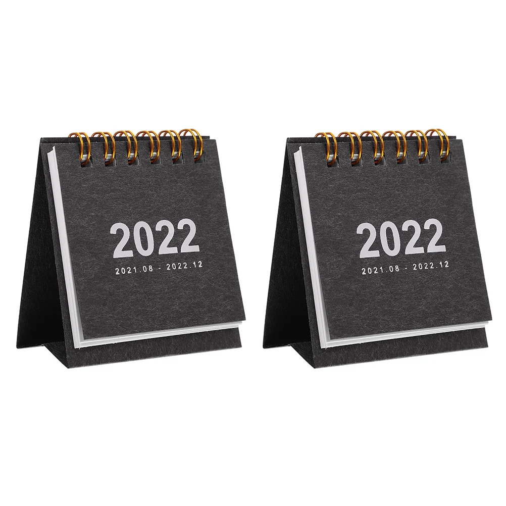 

2 шт. календарь, настенный декор для стола, бумажный стол, 2022, портативный офисный креативный канцелярский товар, практичное украшение для студентов