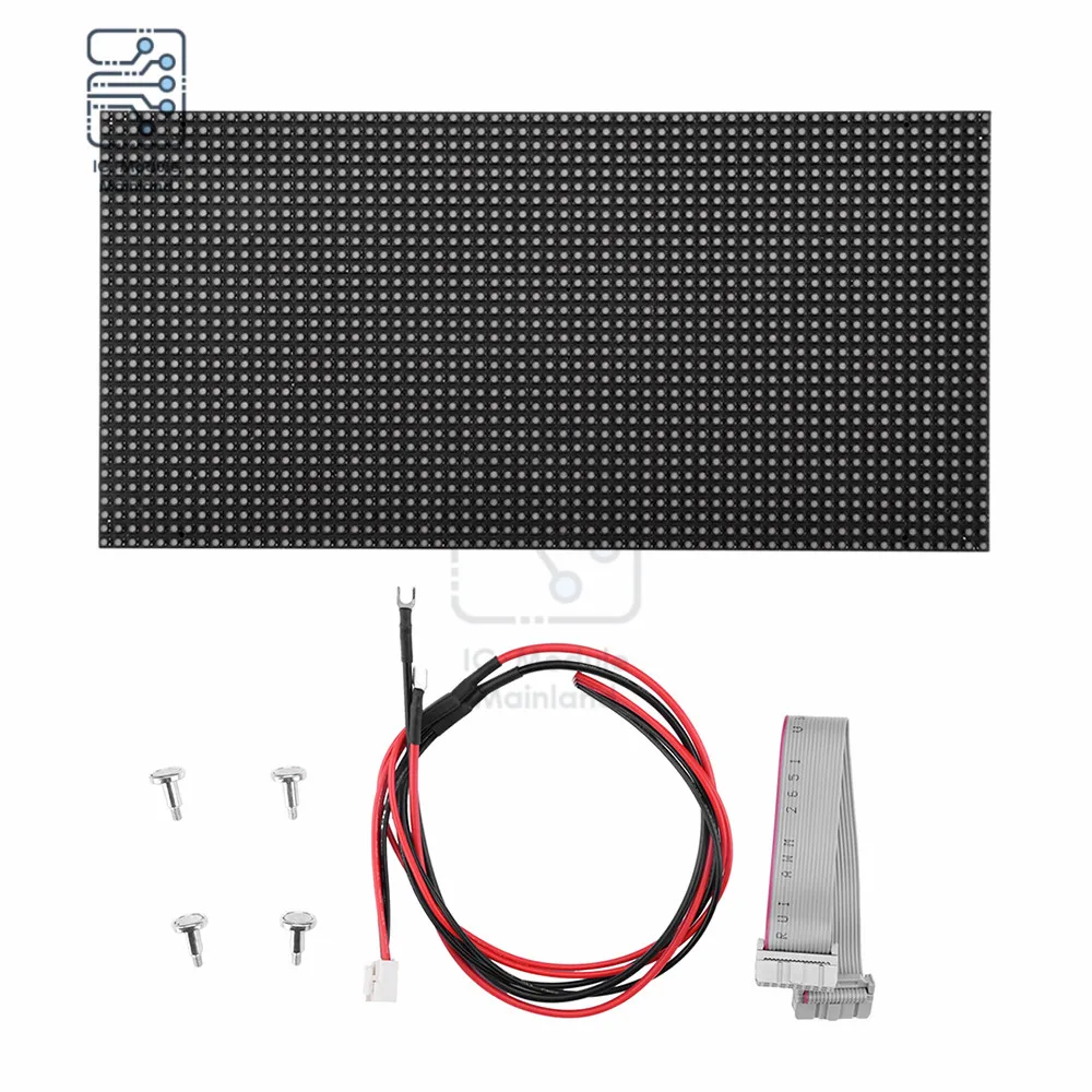 P3 Indoor Dot Matrix Full Colour LED Display 64x32 Pixel High Resolution 1 / 16 Scan 192x96mm Matrix LED Display Module