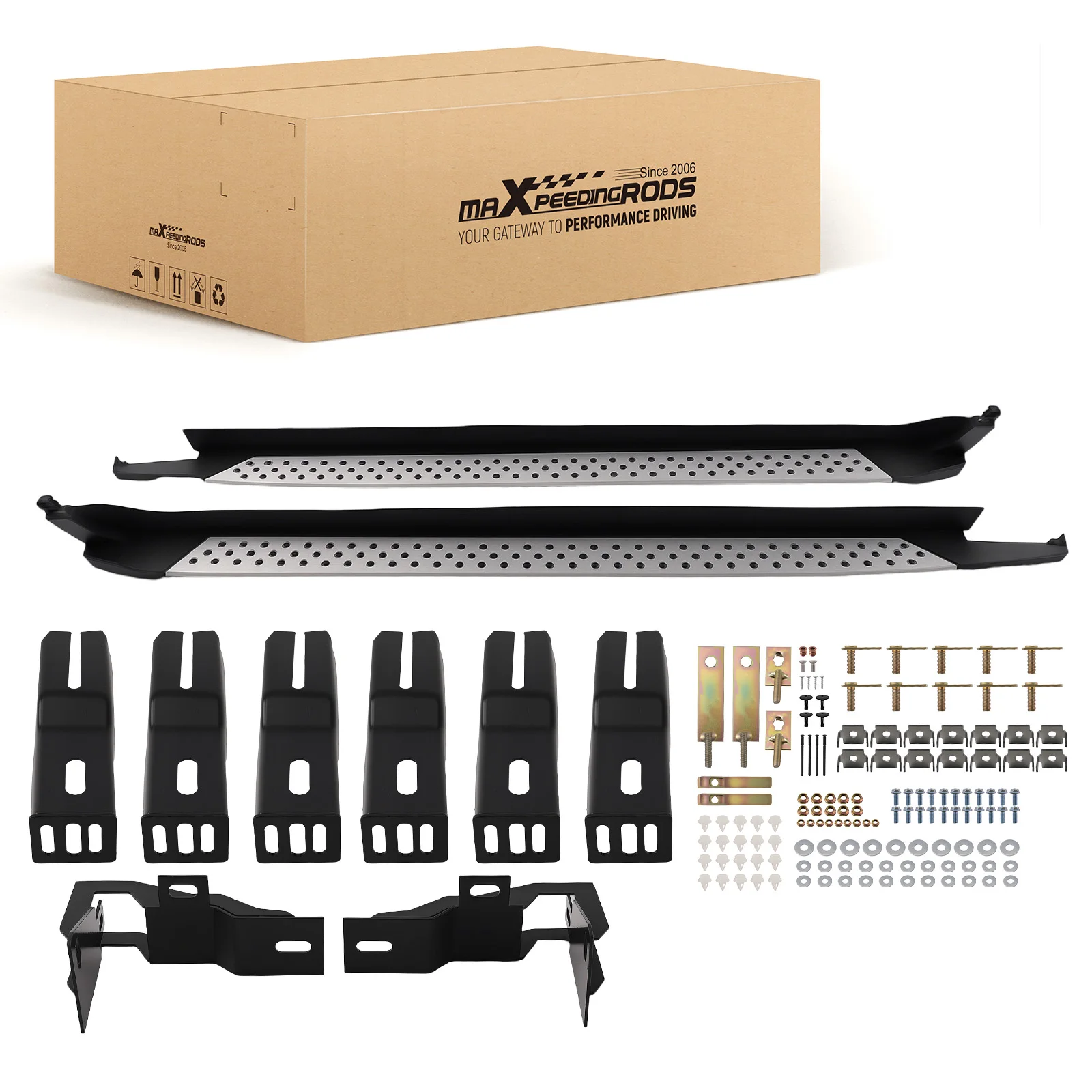 

Nerf Bars Side Step Running Board for BMW X3 F25 2010-2017 Left Right Black Aluminium Side Step Heavy Duty Side Steps