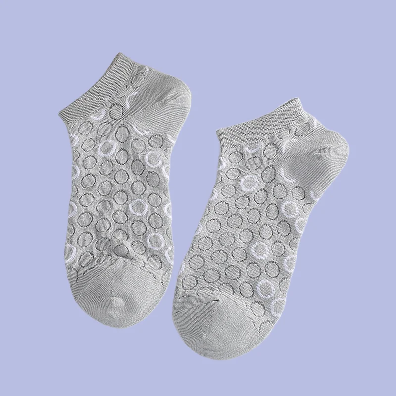 Chaussettes japonaises simples pour étudiants, petite équation, maille brodée, chaussettes respirantes, chaussettes bateau, chaussettes courtes fines d'été, 5/10 paires