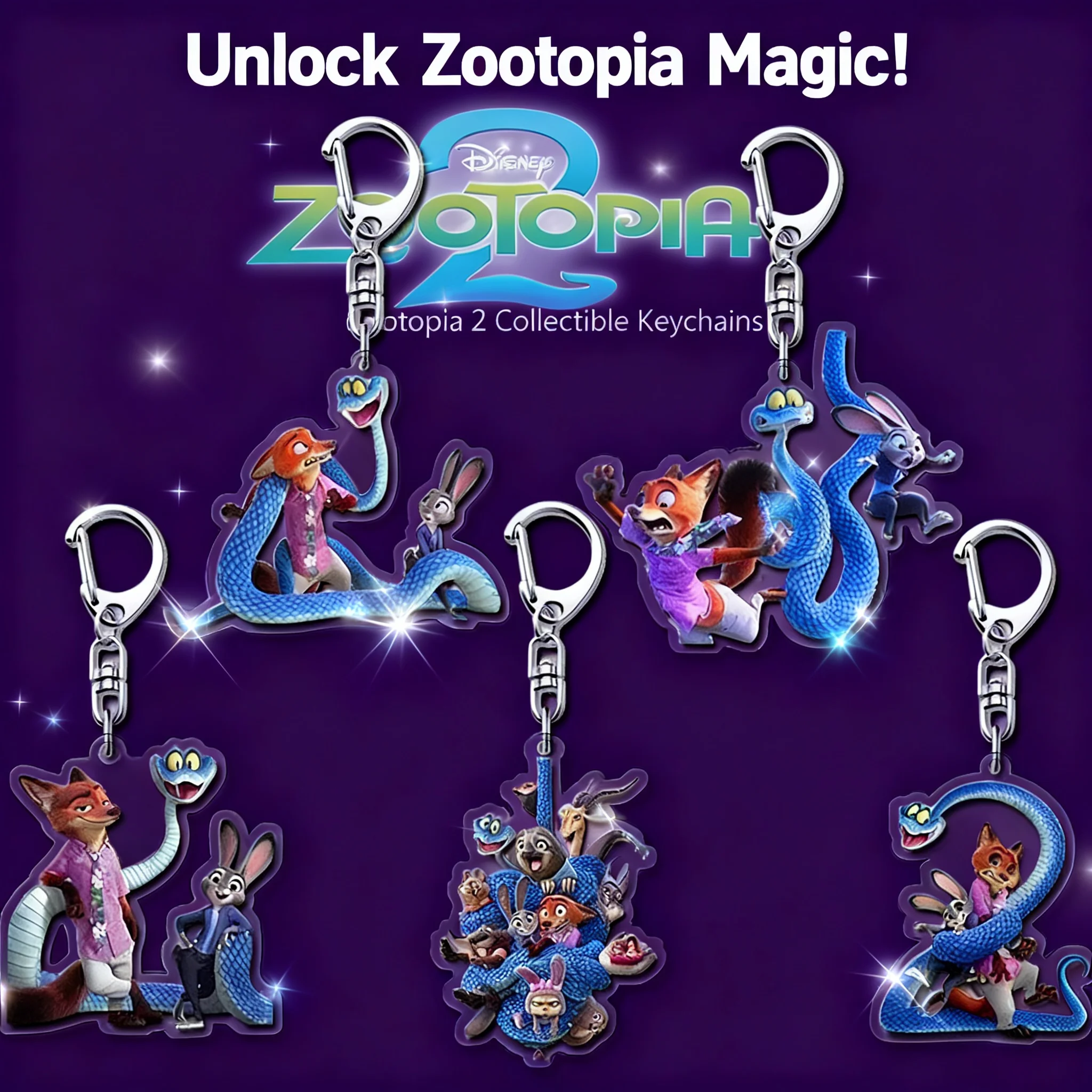 

Брелок-подвеска из акрила высокого качества Nick Judy Gary в стиле Zootopia для рюкзака, аксессуар по мотивам фильма