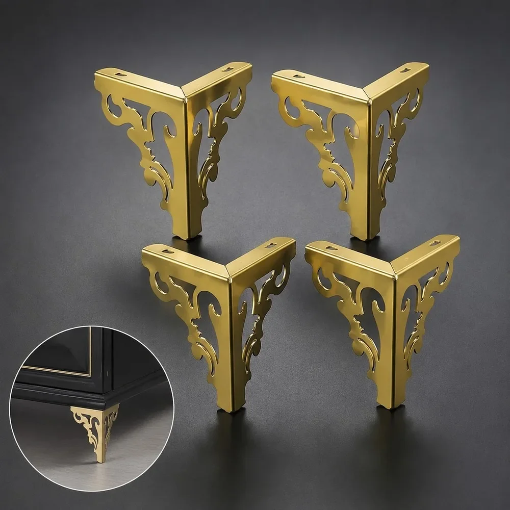 4Pcs 15cm Metal Sofa Legs Modern Polished Hollow Furniture Feet for Chair Table Cabinet Bed DIY Replacement Hardware