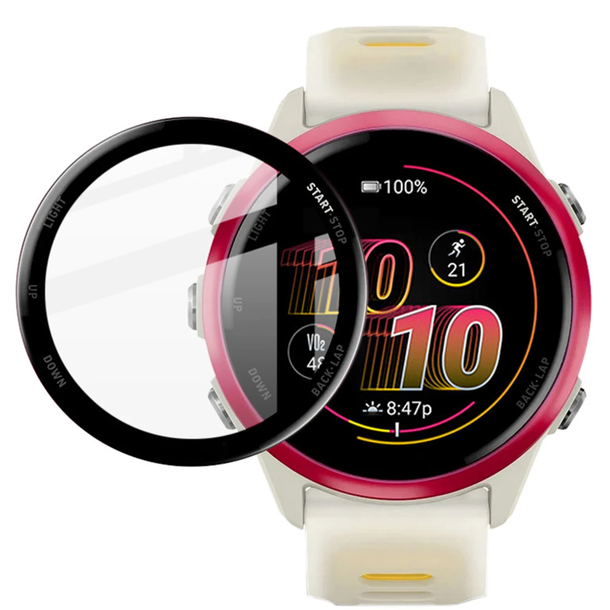 3D-Displayschutzfolie für Garmin Forerunner 970 570 42 mm 47 mm, kratzfeste Folie, Schutzfolie, Zubehör (kein Glas)
