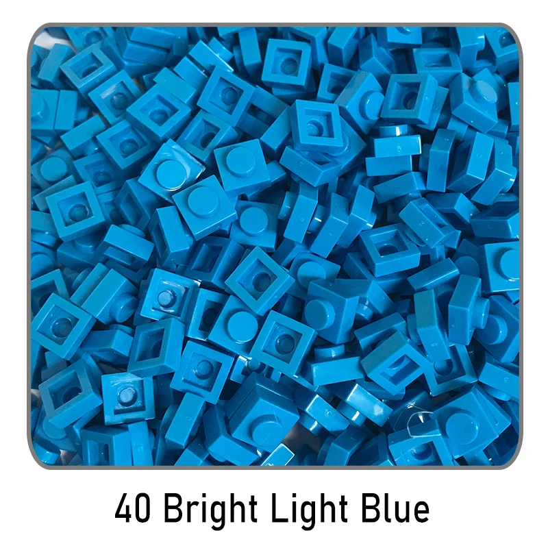 100 Stücke DIY Ziegel Teile 3024 1x1 Platte Pädagogische Tech Bau Assmble Kompatible Block Teile Spielzeug für Kind Kinder