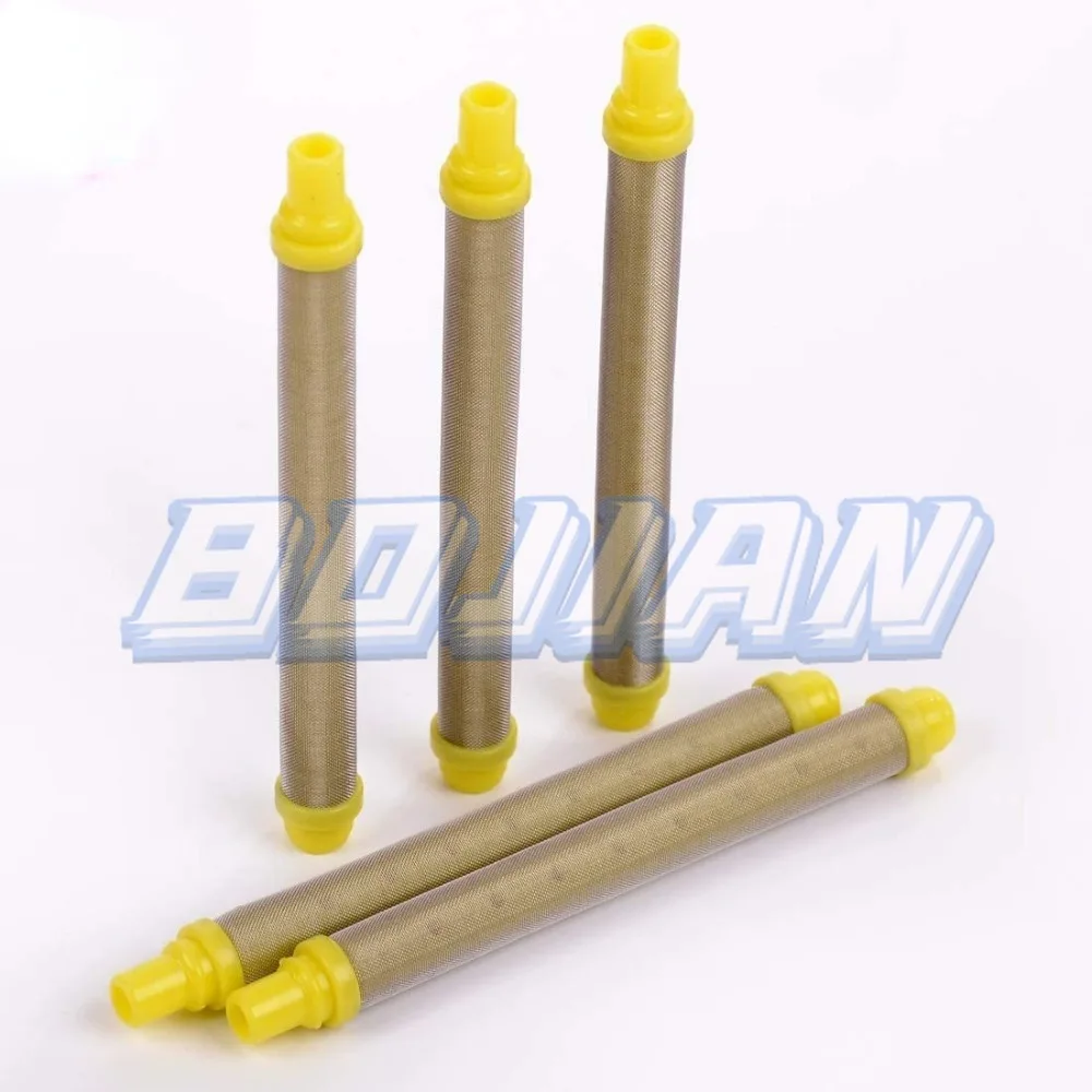 Airless Spray Gun Accessories Filter 5 Packs Yellow Airless Spray Gun Filter Wagner Spraytech 60 mesh For Various Model