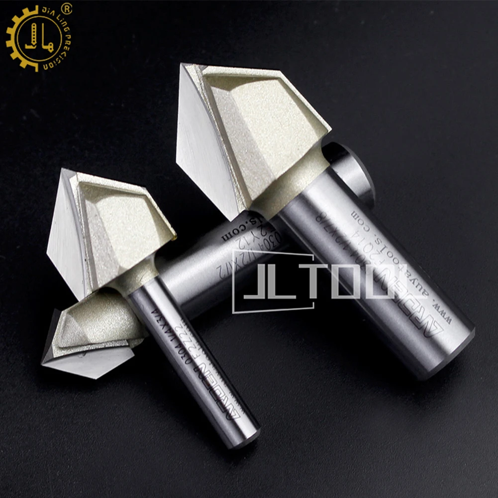 Arden 1pc 3d V Bits Woodworking Tools Router Bit 3d Milling Cutter Shank V Groove Bit 60 90 120 150 Degree Tungsten