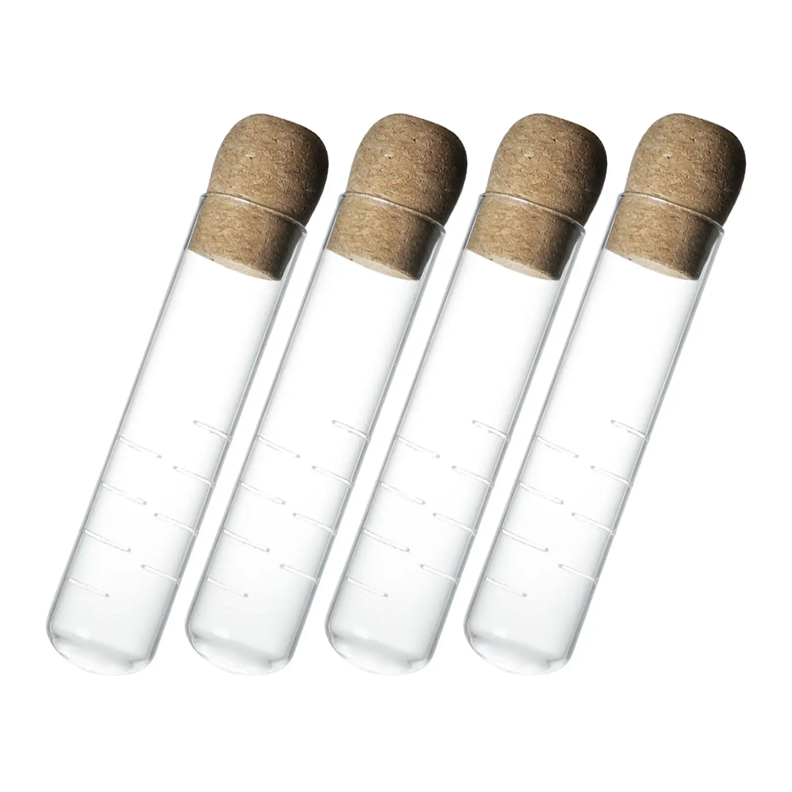 4Pcs Clear Glass Tea Infuser Strainers Cork Lid Filter Reusable Diffuser for Tea Cups Mugs Teapot Clear Glass Infuser