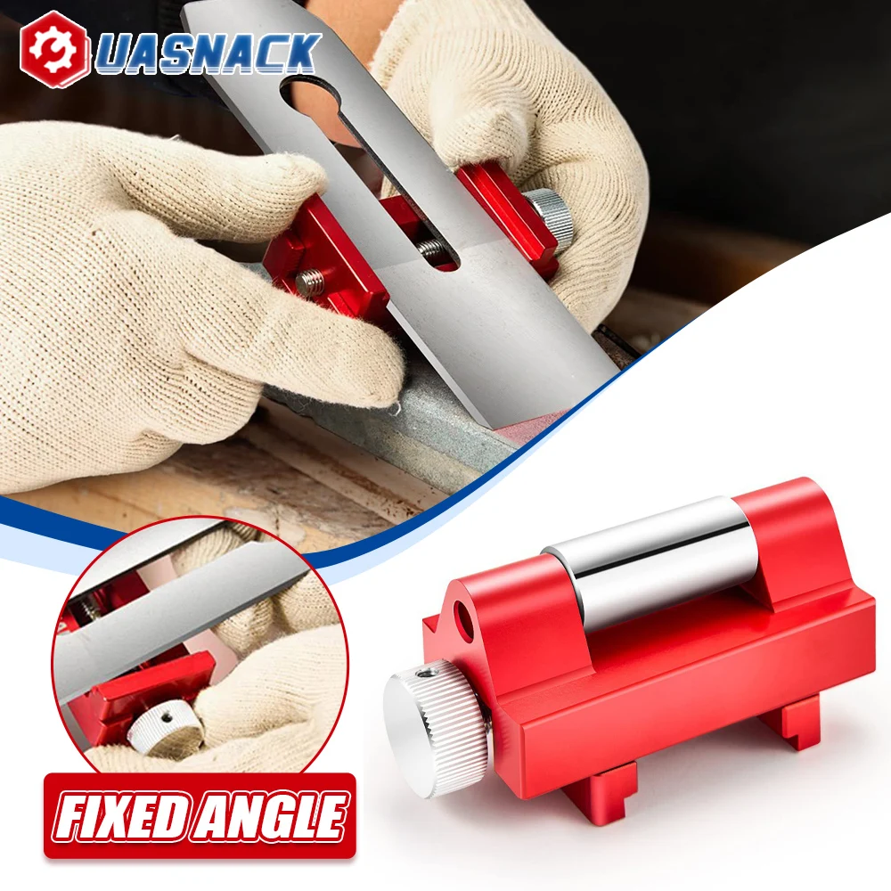 Fixed Angle Sharpener Honing Guide Edge Sharpening Jig for Chisels 0-2.25inches Planer Blades Woodworking Grinding Stone Support