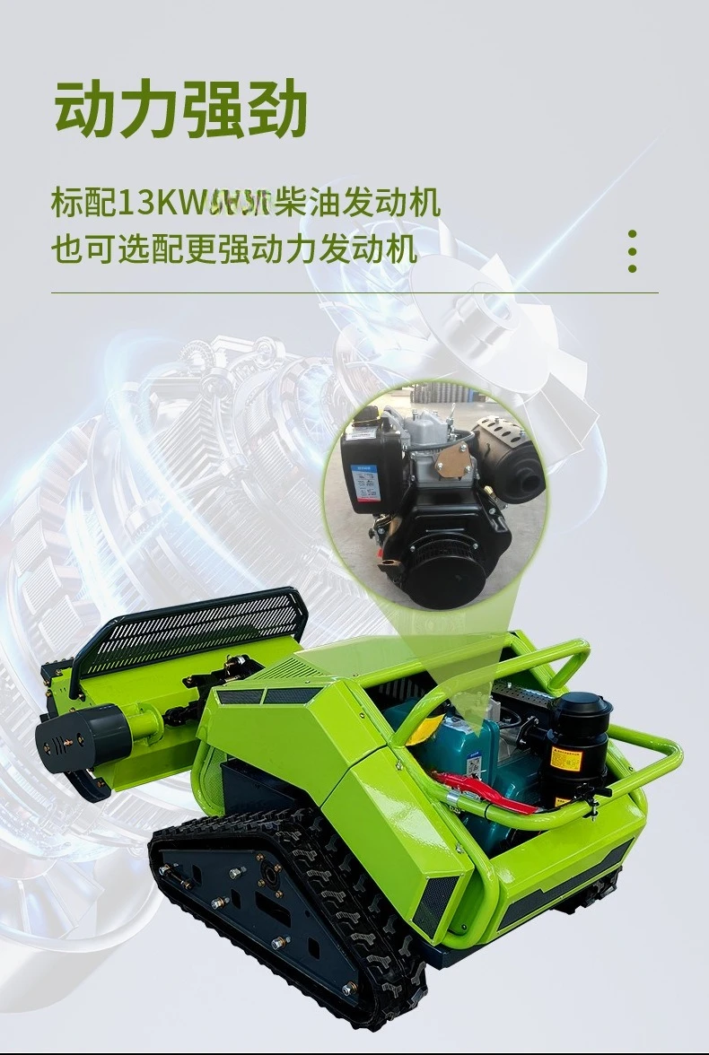 Crawler mowers, lawn mowers for slopes, mountain cleaning lawn mowers