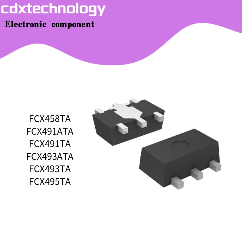 Fcx458taトランジスタ、fcx491ata、fcx491ta、fcx493ata、fcx493ta、fcx495ta、sot89、新しい在庫、10個/ロット