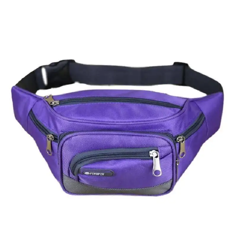 Sport Waist Bag Women's Fashion Waterproof Large Capacity Multi-Layer Business Waist Bag Men's Cashier Wallet Fitness Chest Bag - view 5