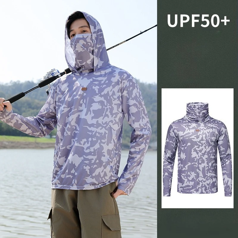 Haut de pêche à capuche pour h - Fishing Mask Sun Protection avis et prix
