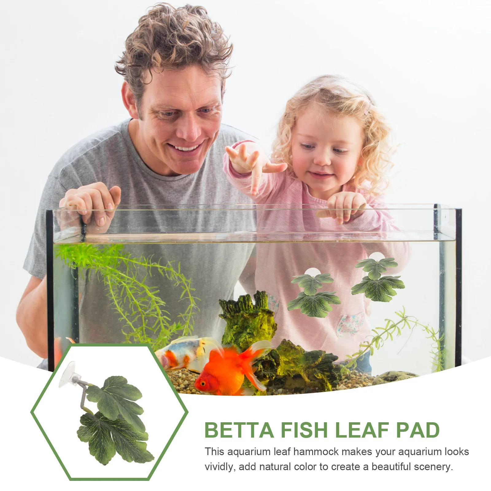 

Betta Fish Leaf Pad Simulating Natural Spawning Leaf Perfect Resting Breeding Spot Aquarium Decoration Suction Cup Plastic Betta