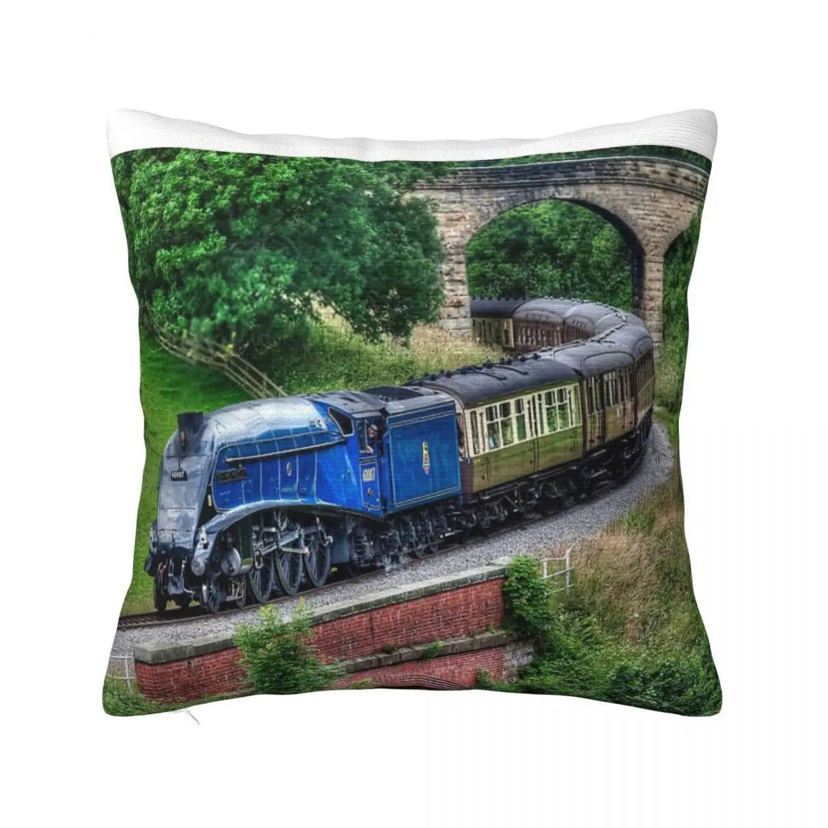 60007 Sir Nigel Gresley Locomotive Cushion Home Decor Items Cushions For Living Room Pillow Case Pillow Cover