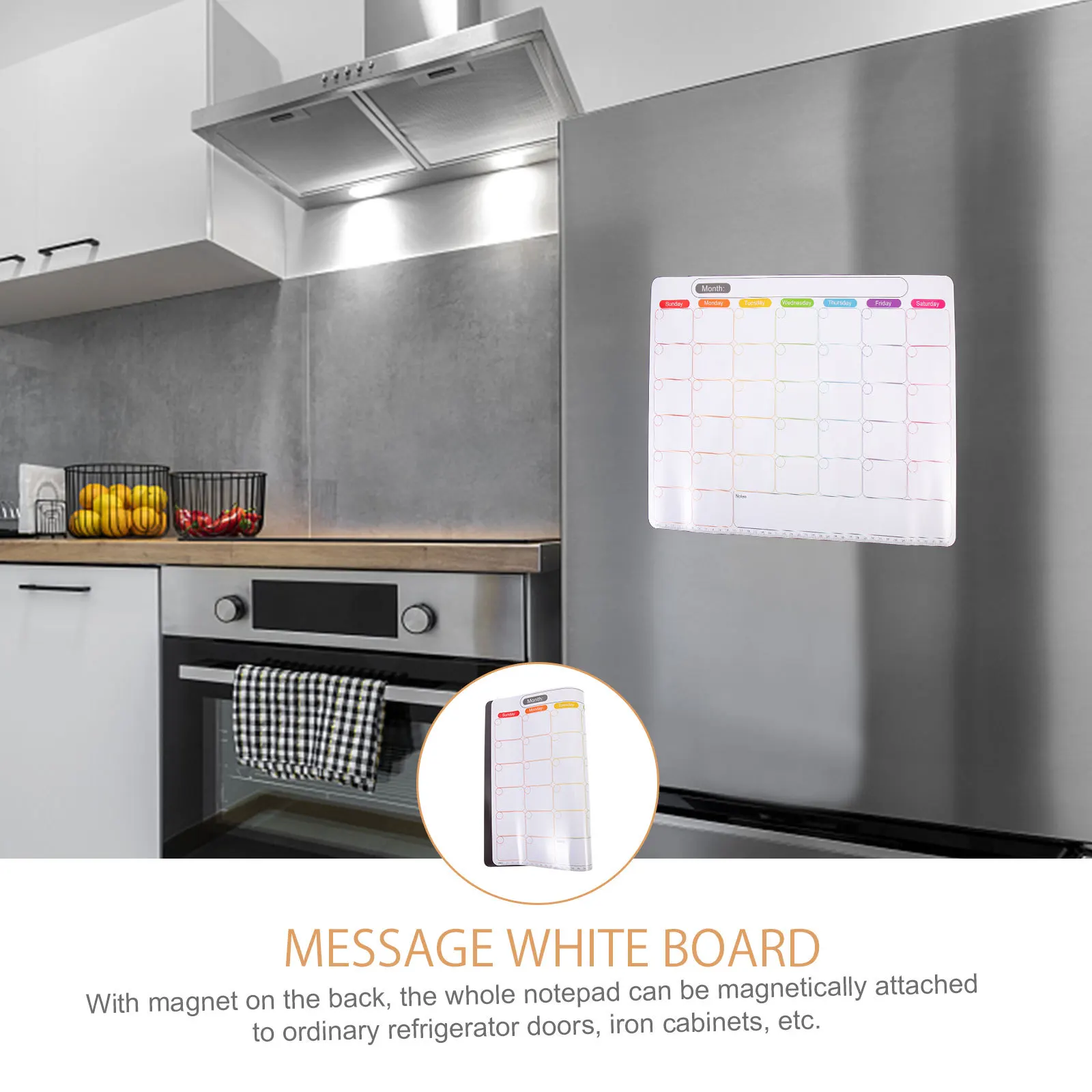 

Magnetic Pet White Board For Fridge Iron Surfaces Portable Office Message Notepad Writing Surface Home School