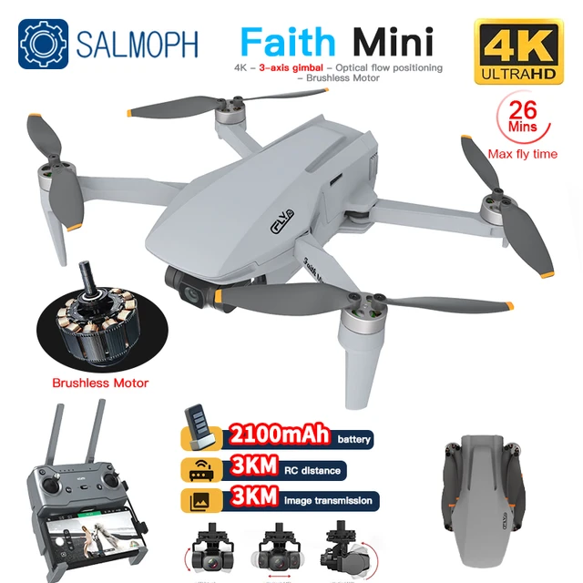 Drone Mavic 2|c-fly Faith Mini 2 Drone 4k Hd Camera Gps 3-axis Gimbal Rc  Quadcopter