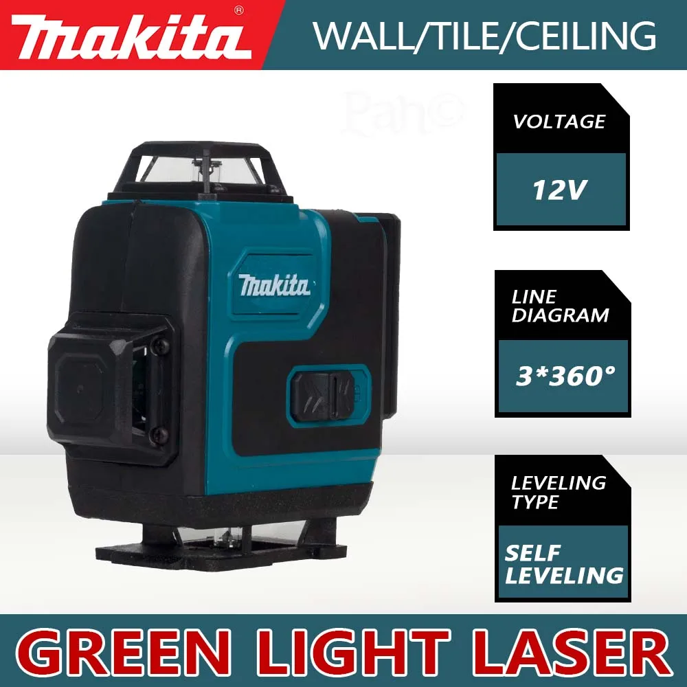 Makita 16-line green laser lithium level 4D level