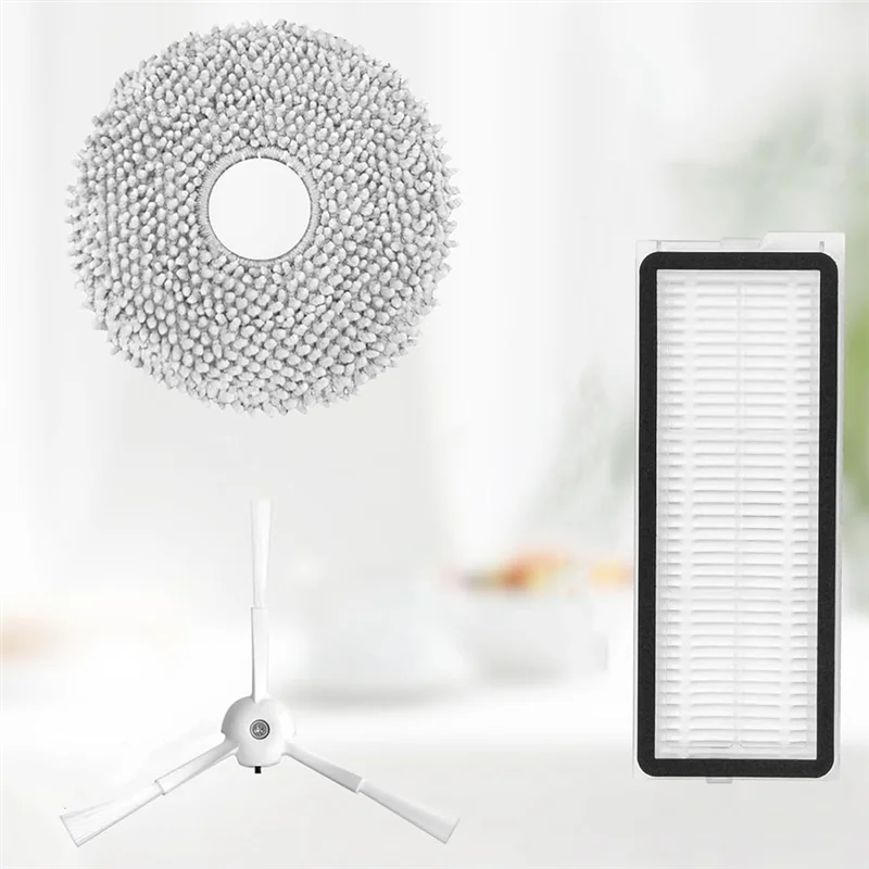 B47B-Accessories Kit For Roborock Qrevo Maxv/Qrevo Pro/Qrevo S Robot Vacuum Cleaner Replacement Parts Mop Pads HEPA Filters