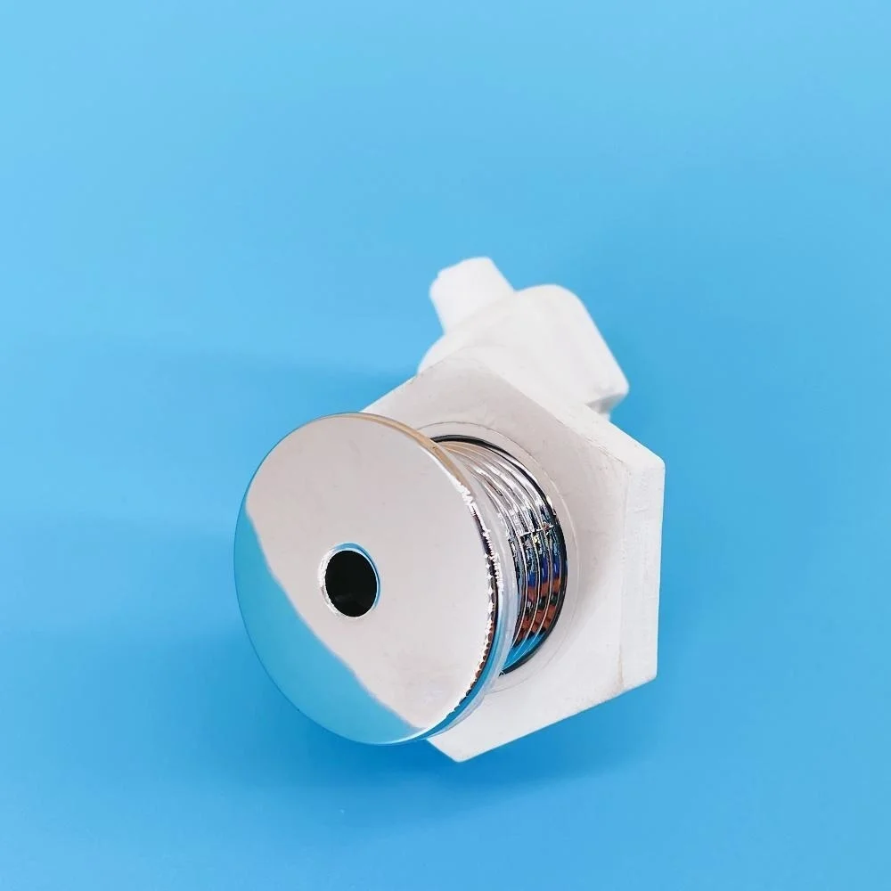 Boquilla de chorro de aire de 7mm, boquilla de burbuja ultrafina con tuerca de bloqueo, tapa cromada de 25mm, boquilla de chorro de aire para bañera de masaje, accesorios para bañera de hidromasaje
