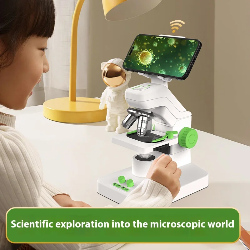 Microscopio de conexión Wifi especializado para la enseñanza de popularización científica infantil