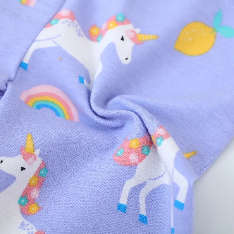 Little maven Toddler Baby Girls Kids Clothes 2024 Autumn Pants Cotton Trousers Cartoon Unicorn Children\'s Clothing Leggings
