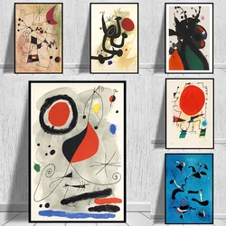 Modern Joan Miro Surrealism sanat posterler ve baskılar tuval boyama resimleri duvar üzerinde soyut dekoratif ev dekor hediyelik eşya