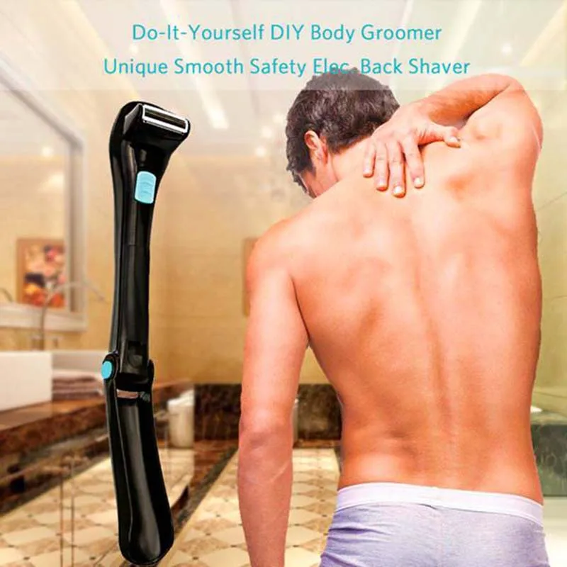 Safety Back Hair and Body Man Shaver Machine Cordless Rotary Folding Electric Battery Operated Shaver