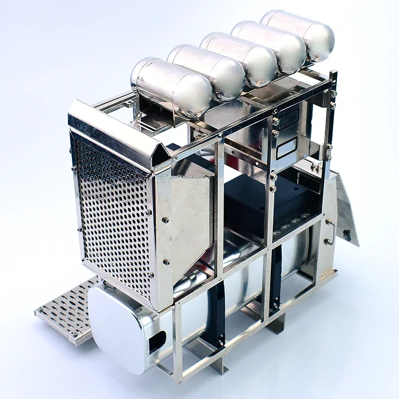 Boîte à outils de réservoir de gaz de support d'équipement de Simulation en métal pour 1/14 Tamiya RC camion SCANIA 770S VOLVO BENZ Arocs MAN TGX voiture