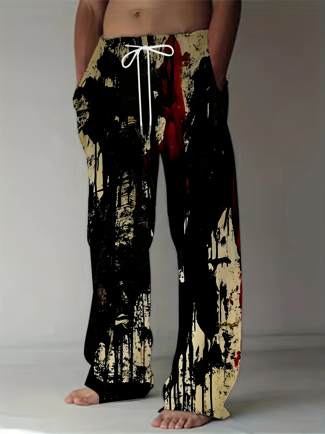 

Лидер продаж 2026: Новые летние модные брюки в стиле ретро-готика для пляжа, хип-хопа, отпуска и фитнеса, с 3D-печатью, уличный стиль, большие размеры