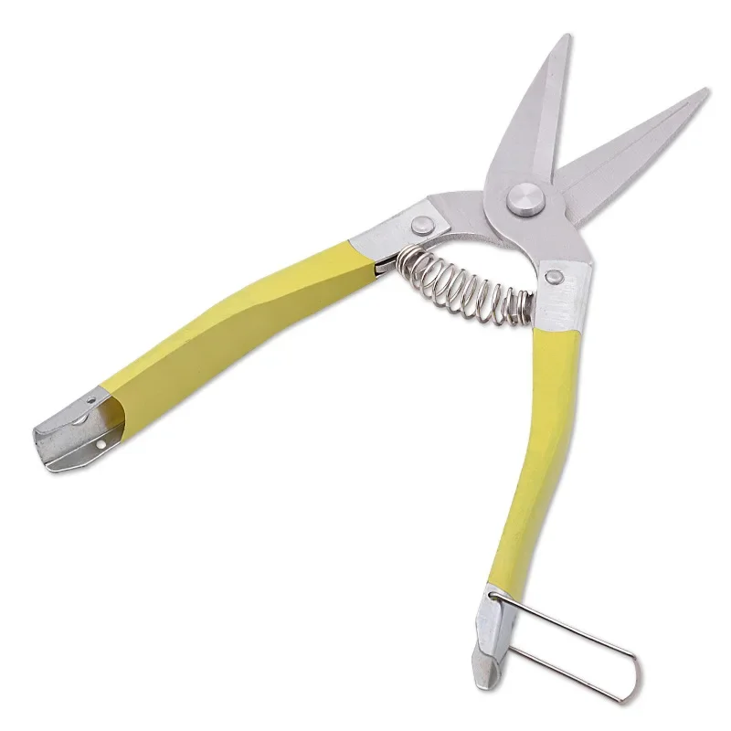 Sécateur de jardin en acier inoxydable avec poignée coordonnante, coupe-tuyau en PVC, ciseaux à branches de fruits bonsaï, plastique trempé, ménage