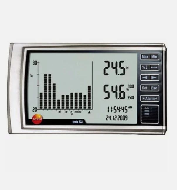 

Testo 623 622 Testo623 Digital Thermohygrometer Hygrometer Histogram Stock