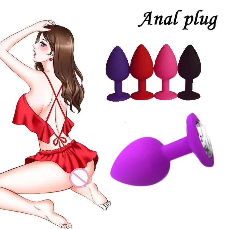 3 Size Butt Anal Plug Sex anal Toys for gay Men Silicone Erotic Massager Stimulator Dildo Vibrator sexual toy adult for woman