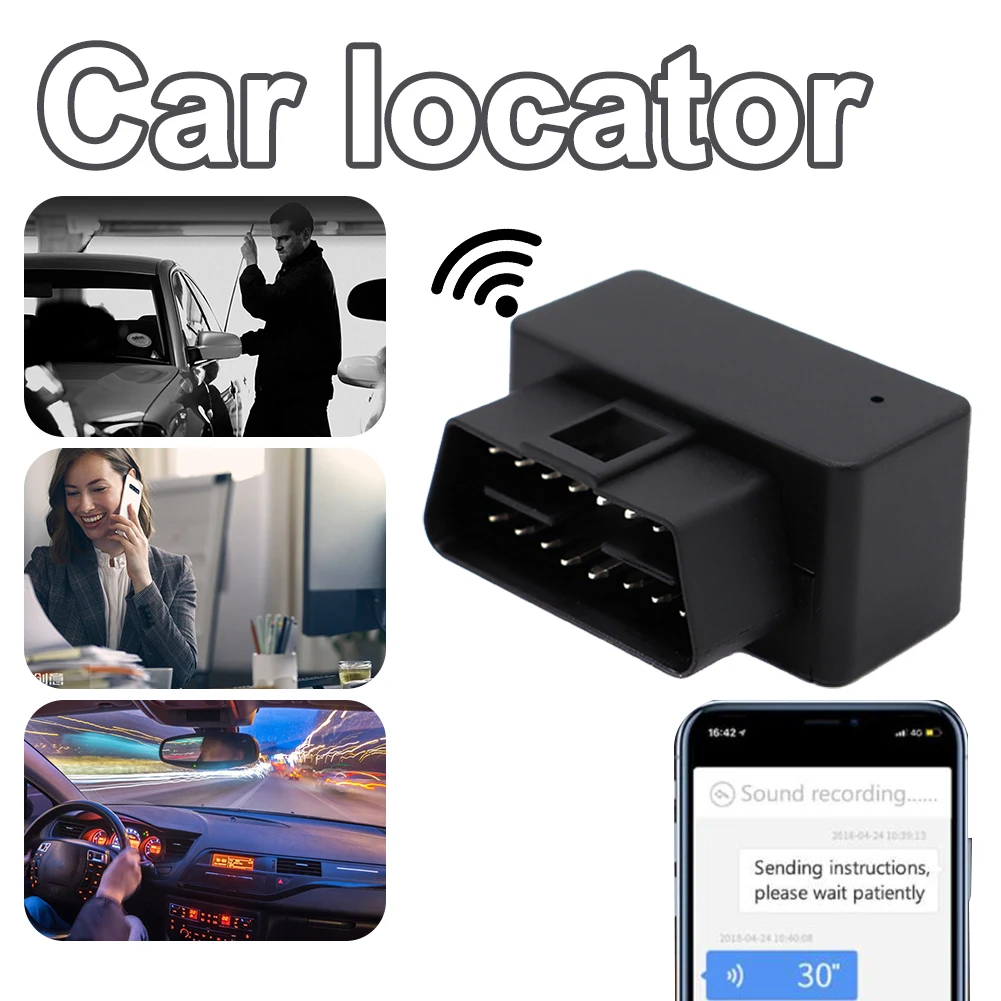 

OBD GPS Tracker 2G for Car Vehicle Location Geofence Route History Overspeed Alarm Anti-lost Car GPS Locator Free Web APP Device