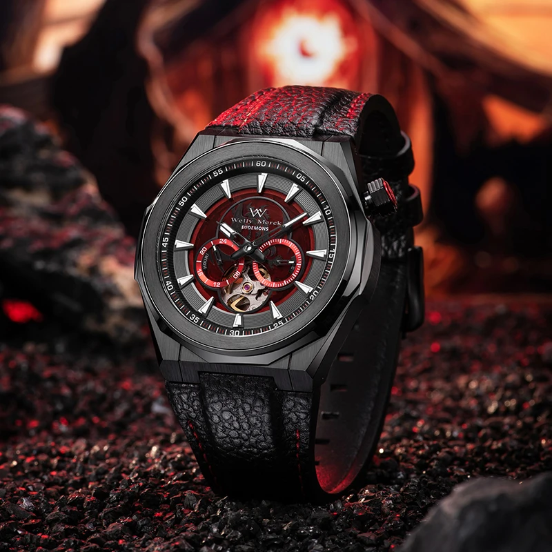 WM Horloge Automatische Mechanische Horloges Waterbestendig Klassiek Casual Zakenman Horloge Welly Merck Horloge moyu02M