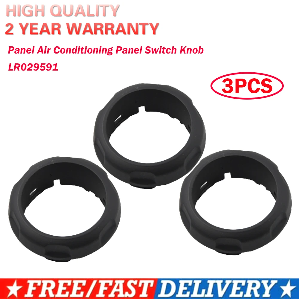 LR029591 Fit For Land Rover Range Sport Discovery 4 2013 2012 2011 2010 2009 3pcs Car Console Air Conditioning Control Knob