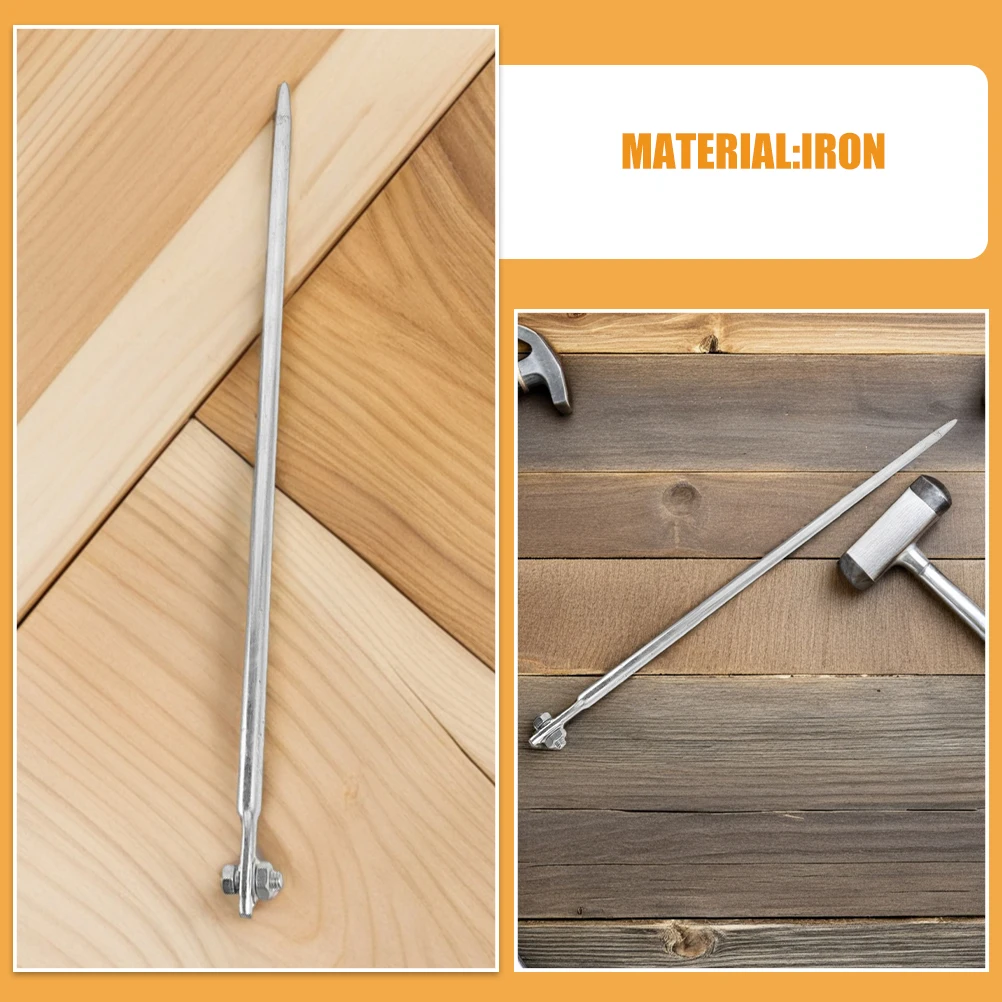 2Pcs Ground Rods Galvanized Steel 60Cm for Electrical Earthing Outdoor Use Heavy Duty Grounding Pin Kit Stable Conductivity