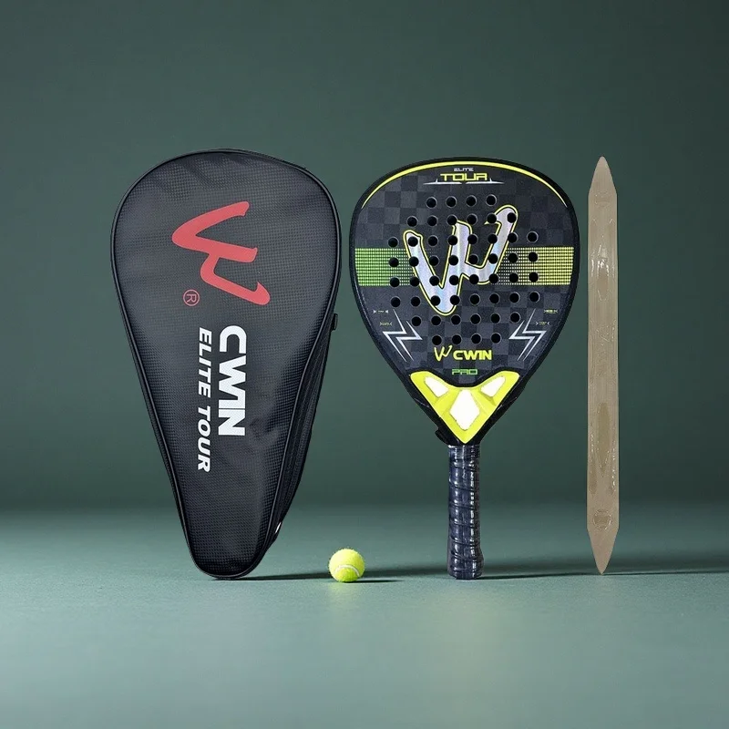 18K Camewin Padel Racket Carbon Fiber EVA Foam Sweatproof Rough Surface Racket For Professional Player Durable 2025