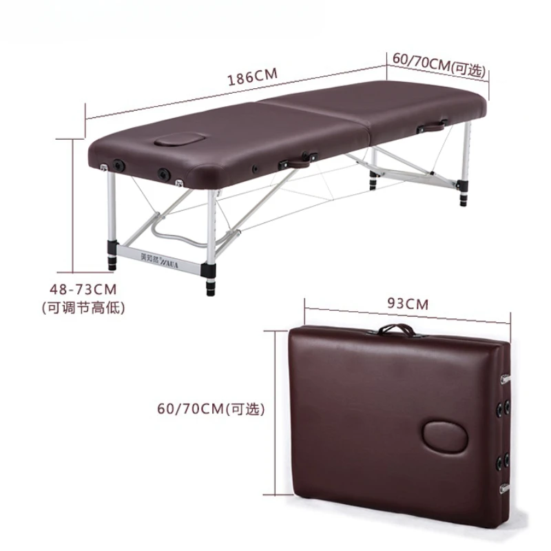 Cama de massagem dobrável portátil para casa, mesa de massagem, fisioterapia Cama Dobravel, móveis de beleza, tatuagem banheiro, conforto, RR50MB