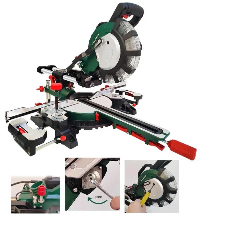 

8Inch Multifunctional Circular Saw 45 Degree Cutting Miter Sawing Aluminum Machine Woodworking Tool And Rubber Plastic Aluminium