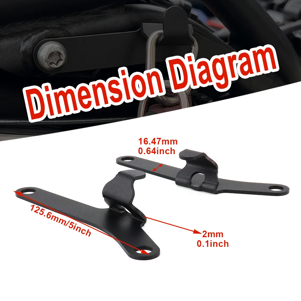 Motorcycle Helmet Hook Luggage Bag Hook Holder Hanger Hook Black TRIDENT 660 Trident660 2021 2022 2023 2024 2025 For TRIUMPH