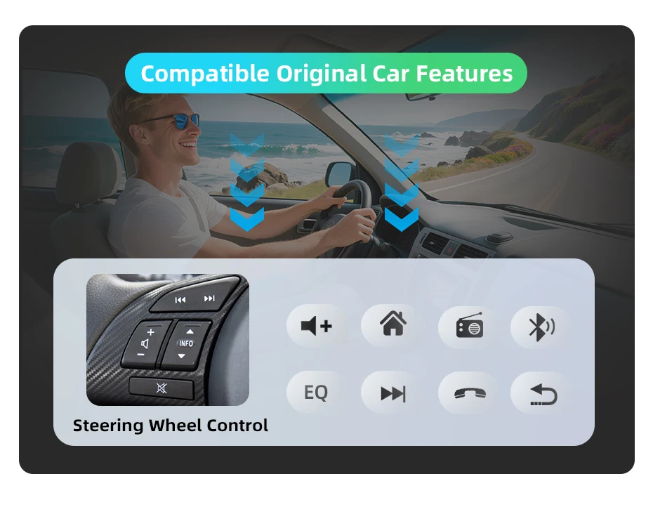 Junsun Android 15 Auto-Intelligenzsysteme für Mazda CX 5 CX5 CX-5 2012-2016 AI Wireless CarPlay für Apple Auto 9" IPS – Detail 6
