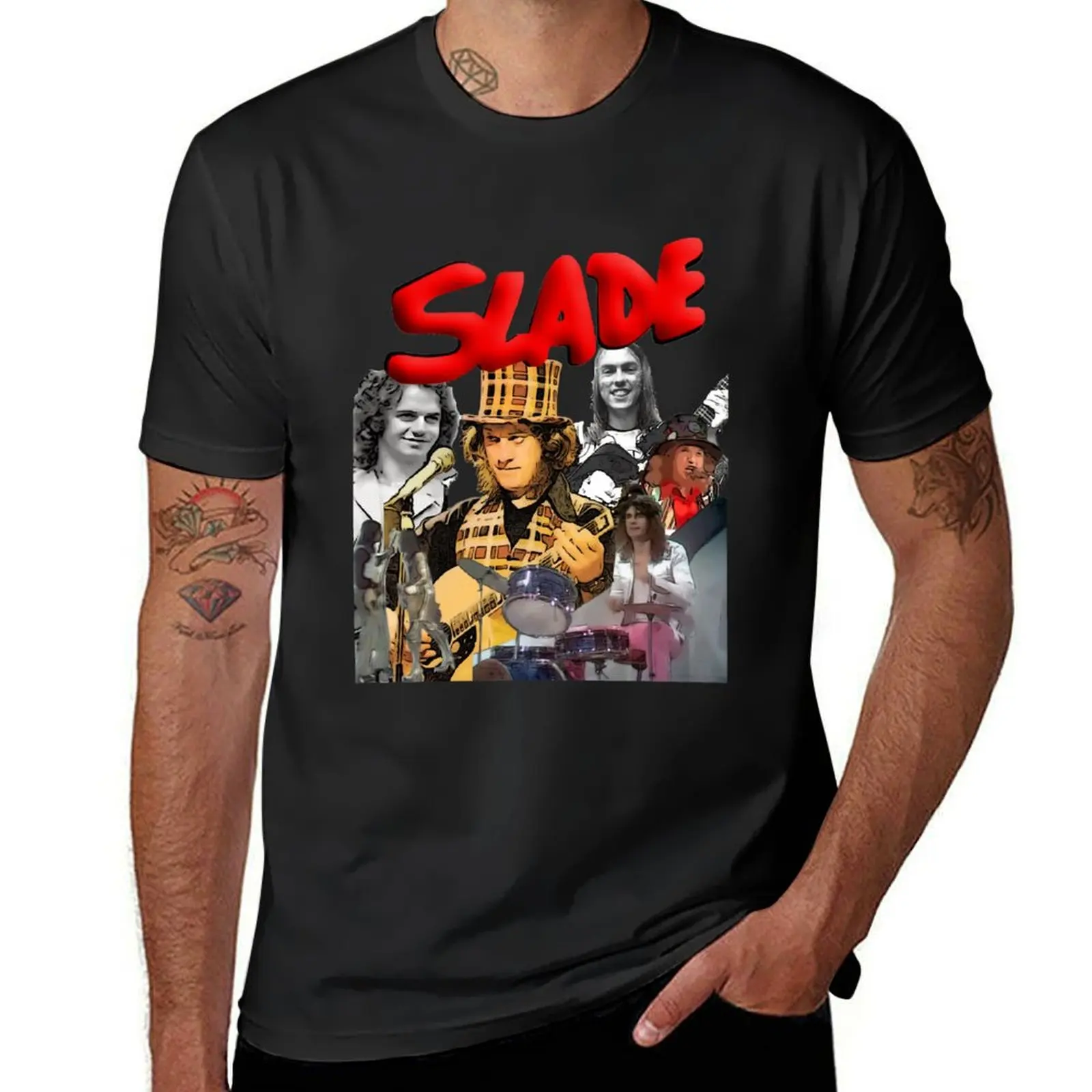 

Slade - 70’s Glam rock gods T-Shirt cotton man t-shirts funny meme t-shirts customs design your own sweat shirts, men