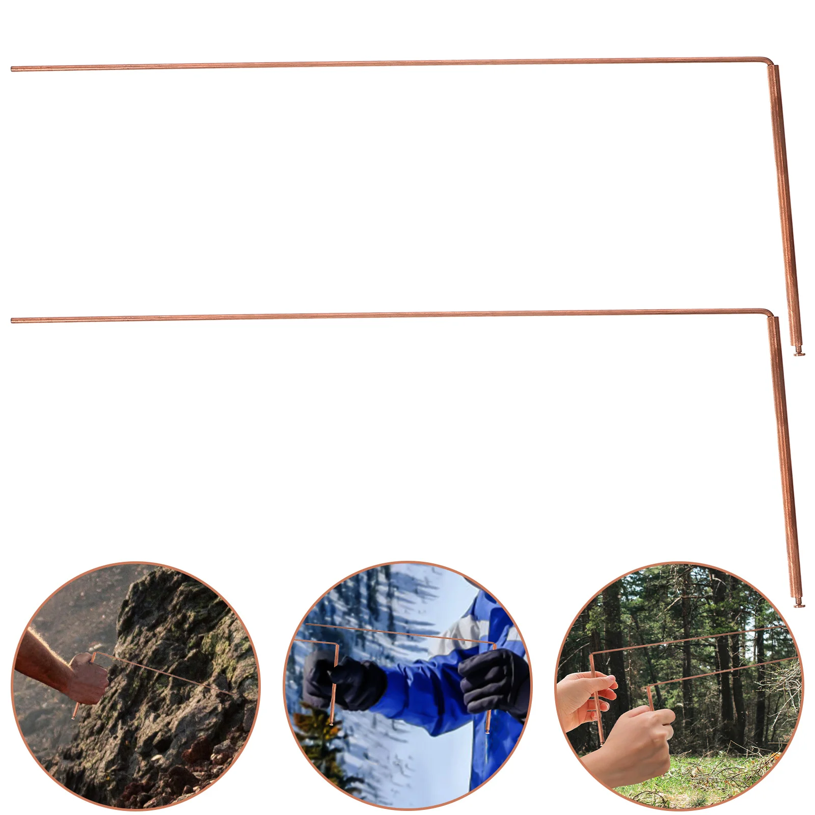 

2 Pcs Home Divining Tool Water Dowsing Rods for UV Flashlight Portable Spiritual Copper Ghost Explore Equipment Scuba Diving