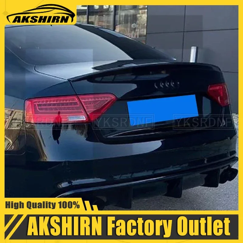 FOR Audi A5 4-door and 2 -door coupe 2009 - 2016 S Style carbon fiber rear spoiler Trunk wing (Not for S5 RS5) 