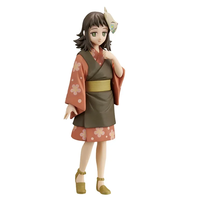 Bandai banpresto demon slayer makomo máscara equipamento de viagem ornamentos periféricos jogo na moda anime figura modelo decoração