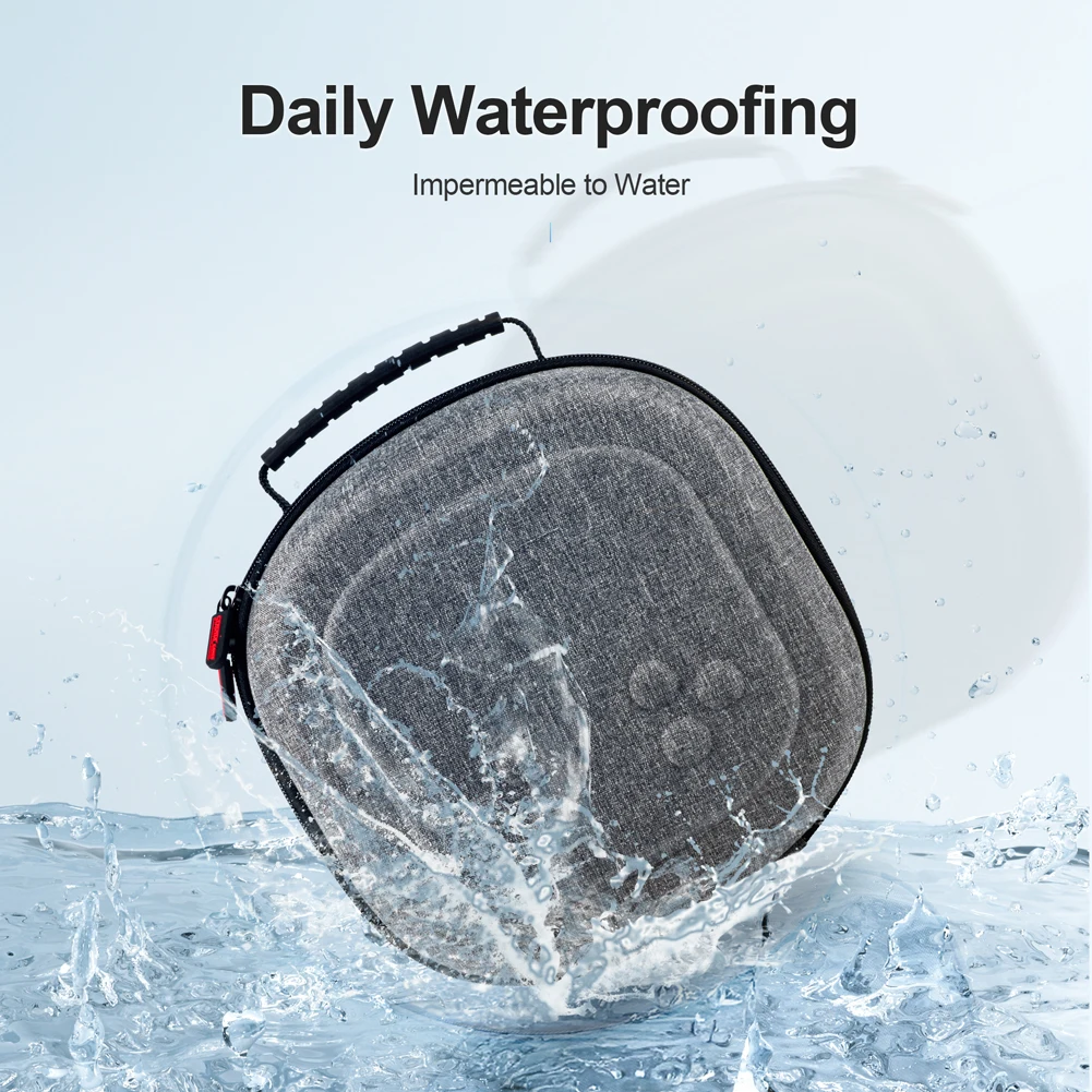 مقابض حمل حافظة واقية محمولة مقاومة للصدمات مع حقيبة حمل جيب شبكي لوحدات تحكم سماعة الرأس Meta Quest 3S