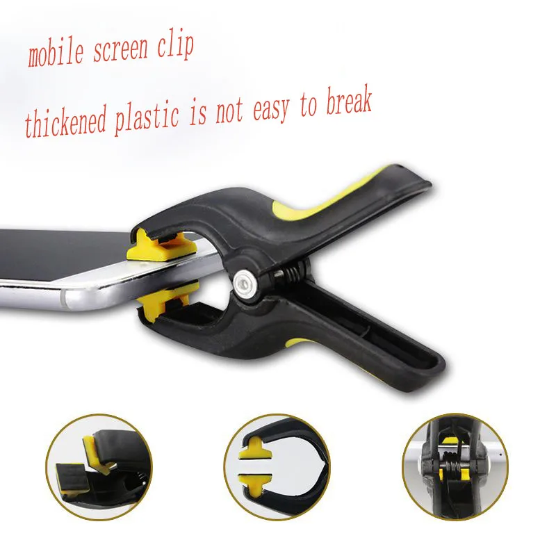 10pcs Cell Phone Screen Fixing Clamps Mobile Phones Plier LCD Plastic Fixing Clip Holding Repair Tool Kit For Phones And Tablets