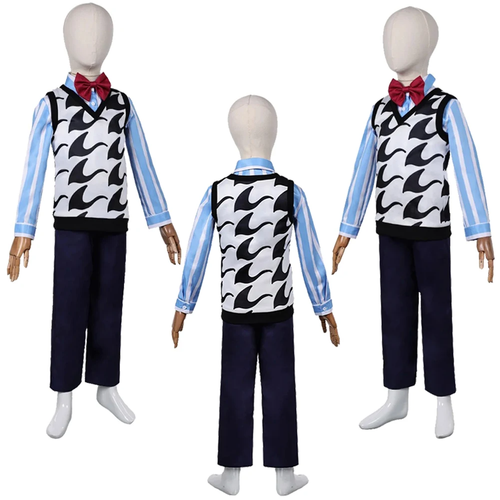 Children Fear Cosplay Vest Suit 2024 Cartoon Movie Insides Brain Team Costume Disguise Child Roleplay Outfits for Kids Boys